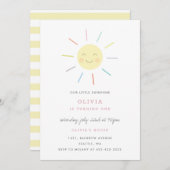 Uitnodiging van Rainbow Rays om het Kind te herden (Voorkant / Achterkant)