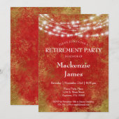 Uitnodiging van Red Gold Lights (Voorkant / Achterkant)