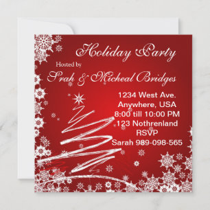 uitnodiging van Red Velvet Holiday Party