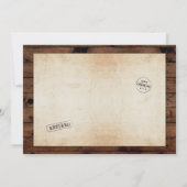 Uitnodiging van retirement Photo Wood Rustige Part (Achterkant)