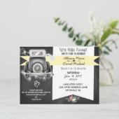 Uitnodiging van Retro Chalkboard Post Wedding Part (Staand voorkant)