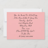  uitnodiging van Retro Flamingos Pool (Achterkant)