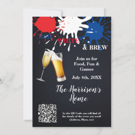 Uitnodiging van Rode, Witte en Brew Partij