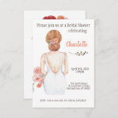 Uitnodiging van Romantisch vrijgezellenfeest met b (Voorkant / Achterkant)