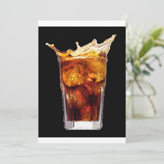 Uitnodiging van Rum & Cola (Staand voorkant)