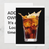 Uitnodiging van Rum & Cola (Voorkant / Achterkant)