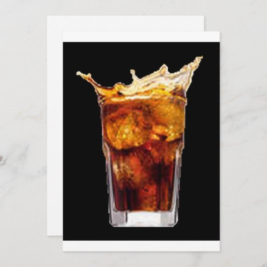 Uitnodiging van Rum & Cola (Voorkant / Achterkant)