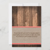 Uitnodiging van Rustic Beer en Diaper (Achterkant)