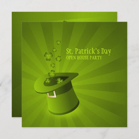 Uitnodiging van Saint Patrick's Day Party (Voorkant / Achterkant)