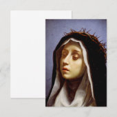 Uitnodiging van Sint-Catharina van Siena (Voorkant / Achterkant)