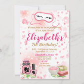 Uitnodiging van Spa Party Birthday (Voorkant)