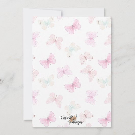 Uitnodiging van Spa Party Birthday (Achterkant)