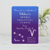 Uitnodiging van speciale Sagittarius Zodiac Party (Staand voorkant)