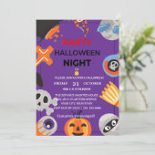 Uitnodiging van Spellbound Halloween Party (Staand voorkant)