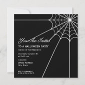 Uitnodiging van Spiderweb Halloween Party (Voorkant)