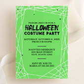 Uitnodiging van Spiderweb Halloween Party