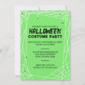 Uitnodiging van Spiderweb Halloween Party (Voorkant)
