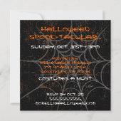 Uitnodiging van Spiderweb Halloween Party (Voorkant)