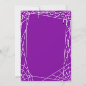 Uitnodiging van Spiderweb Halloween Party (Achterkant)