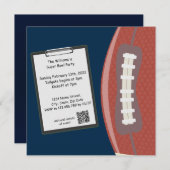 Uitnodiging van Superbowl (Voorkant / Achterkant)