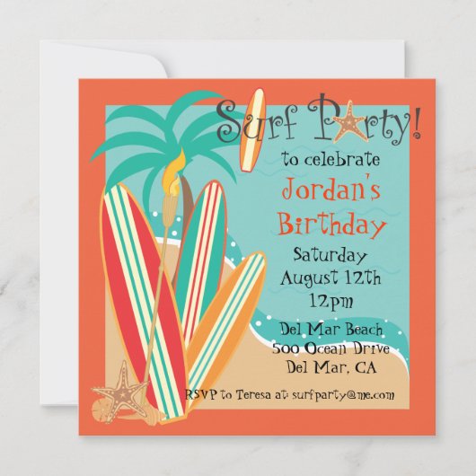 Uitnodiging van Surven (Voorkant)