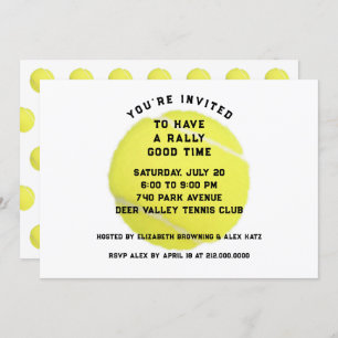 Uitnodiging van Tennis Party