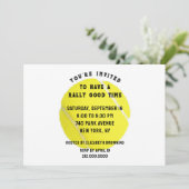 Uitnodiging van Tennis Party (Staand voorkant)