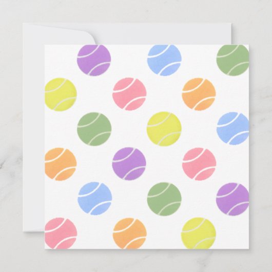 Uitnodiging van Tennis Party (Achterkant)