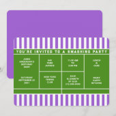 Uitnodiging van Tennis Party (Voorkant / Achterkant)