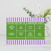 Uitnodiging van Tennis Party (Staand voorkant)