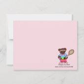 Uitnodiging van Tennis Party (Achterkant)