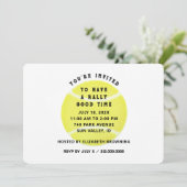 Uitnodiging van Tennis Party (Staand voorkant)