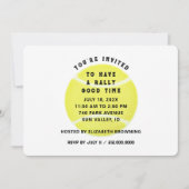 Uitnodiging van Tennis Party (Voorkant)