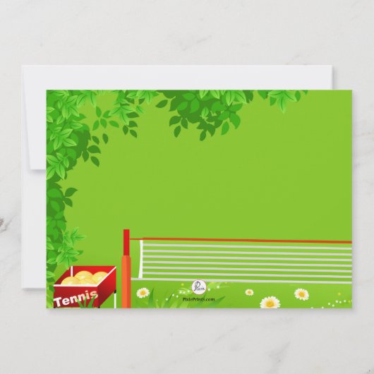 Uitnodiging van Tennis Tots (Achterkant)