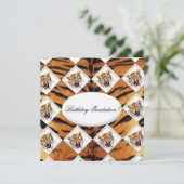 Uitnodiging van Tiger Birthday (Staand voorkant)