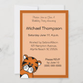 Uitnodiging van Tiger Birthday (Voorkant)