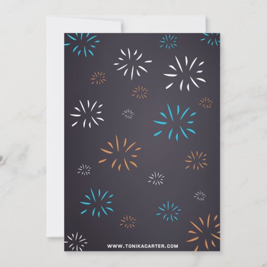 Uitnodiging van Tiger Birthday (Achterkant)