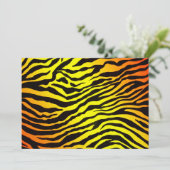 Uitnodiging van tijgerstapes (Staand voorkant)