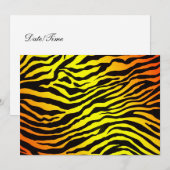 Uitnodiging van tijgerstapes (Voorkant / Achterkant)