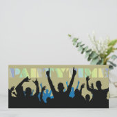 Uitnodiging van Time Silhouettes (Staand voorkant)