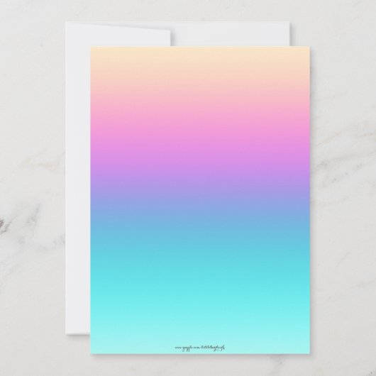 Uitnodiging van Tropical Hawaiian Luau (Achterkant)