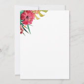 Uitnodiging van Tropical Summer Birthday (Achterkant)