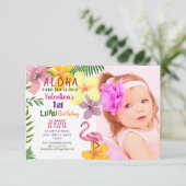 Uitnodiging van Tropical Summer Birthday (Staand voorkant)