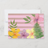 Uitnodiging van Tropical Summer Birthday (Achterkant)