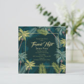 Uitnodiging van tropische palmen (Staand voorkant)