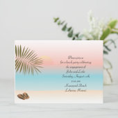 Uitnodiging van Tropische Partij (Staand voorkant)