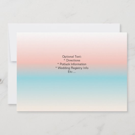 Uitnodiging van Tropische Partij (Achterkant)