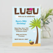 Uitnodiging van Tropische Partij (Staand voorkant)