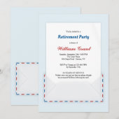 Uitnodiging van US Mail Retirement Party (Voorkant / Achterkant)