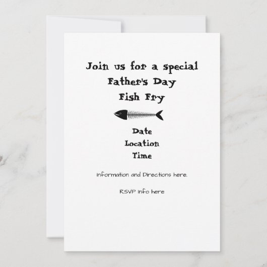 Uitnodiging van vaderdag (Achterkant)